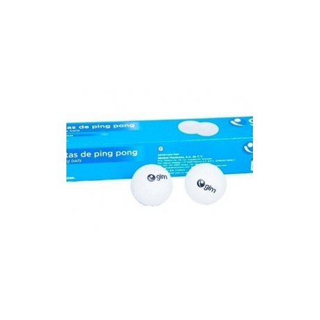 Pelota de Ping Pong GIM S/Costura (6 Pzas)