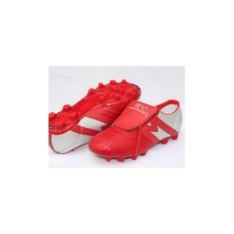 2262-Zapato de fútbol Manríquez Mithos Rojo/plata