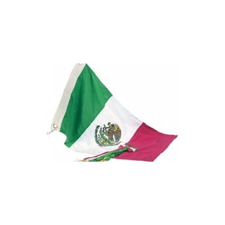 9002 – Bandera de México para intemperie 400×700 cms en tela tergal