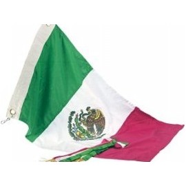 9124 – Bandera de México para intemperie 200×350 cms en tela tergal