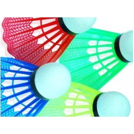 Gallitos de plástico para Badminton (4 piezas)